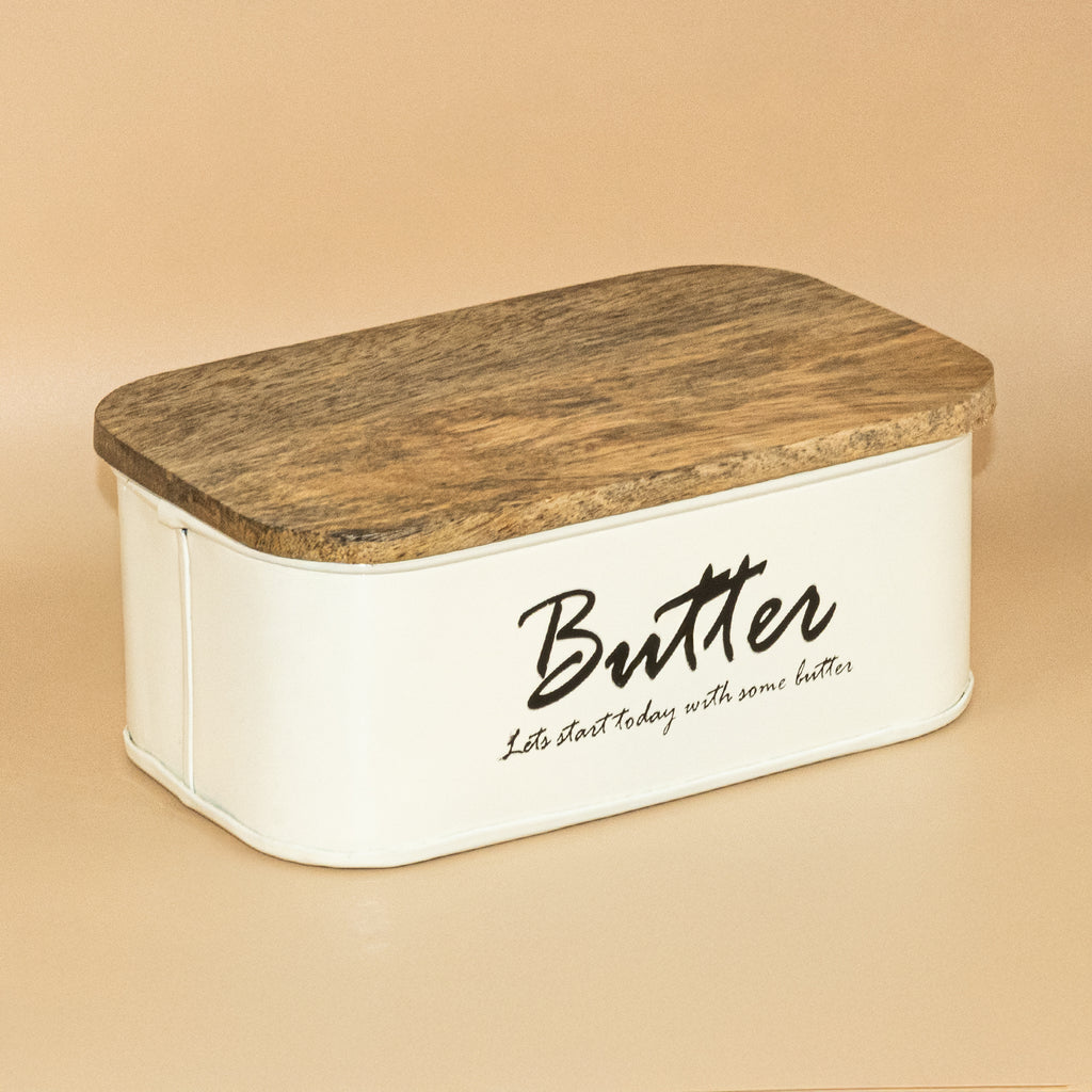 Butter Dish White 2
