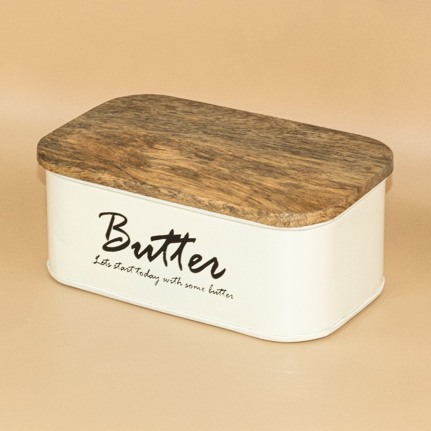 Butter Dish White 5