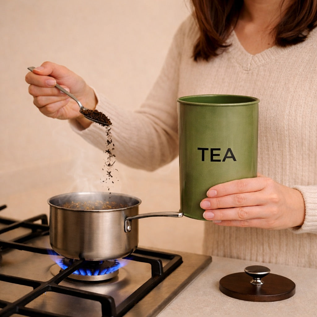 Tea Container Jar (Green)