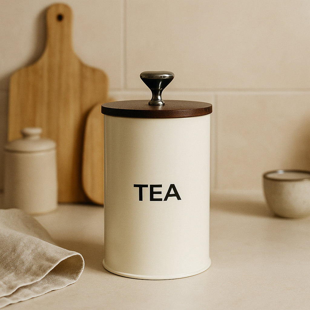 Tea Container Jar (White)
