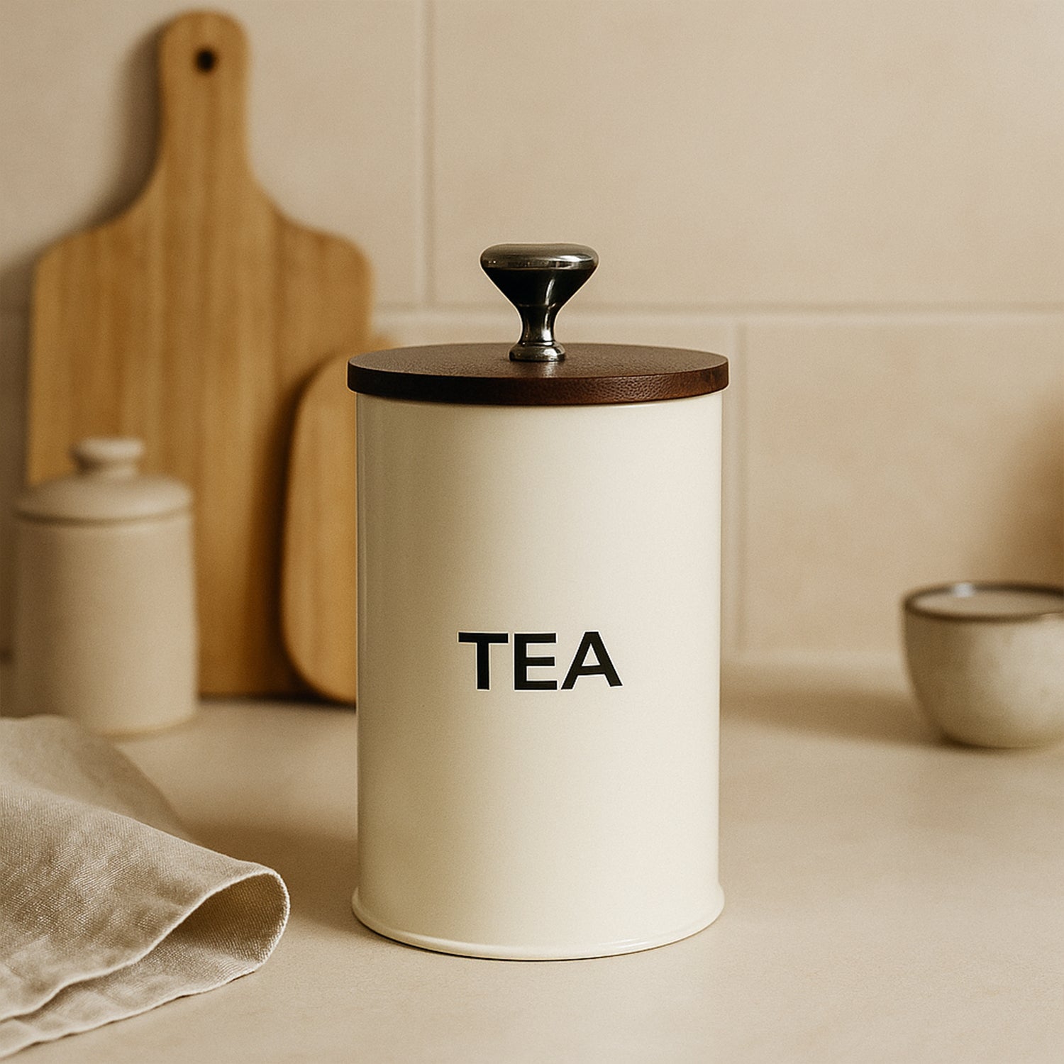 Tea Container Jar (White)